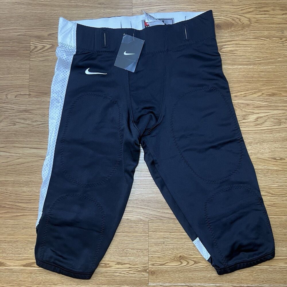 NWT Men’s Nike Stock Open Field Football Game Pant SZ Large Black/White 615745